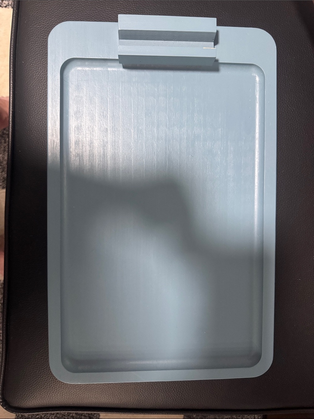 Light Blue Silicone Serving Tray with Phone/Tablet Stand